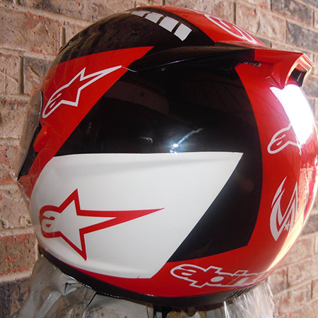 alpine stars racing helmet