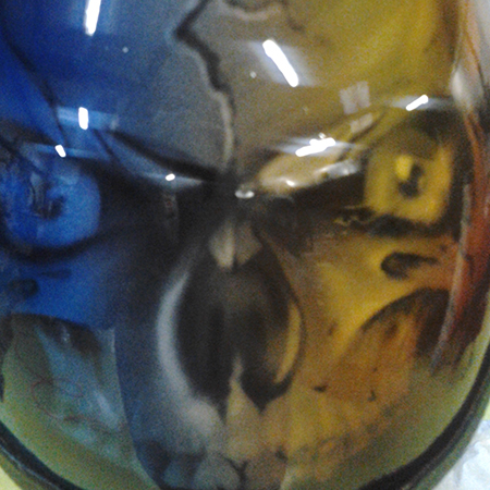 skull  on motorcycle helmet