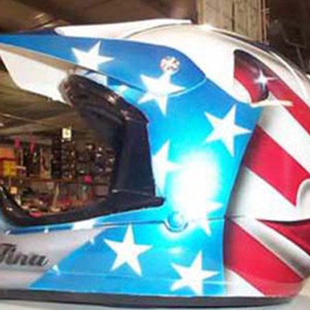 mx helmet with american flag