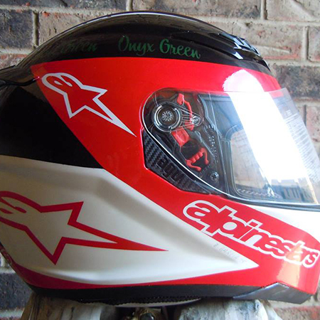 alpine stars racing helmet