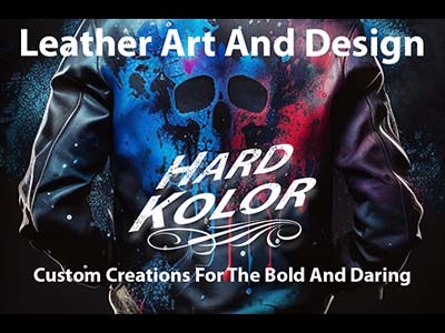 airbrushing on leather jackets and vests